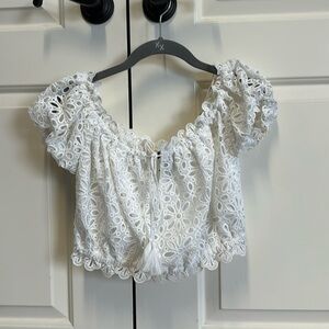 Forever 21 tops lace off the shoulder size M new without tags